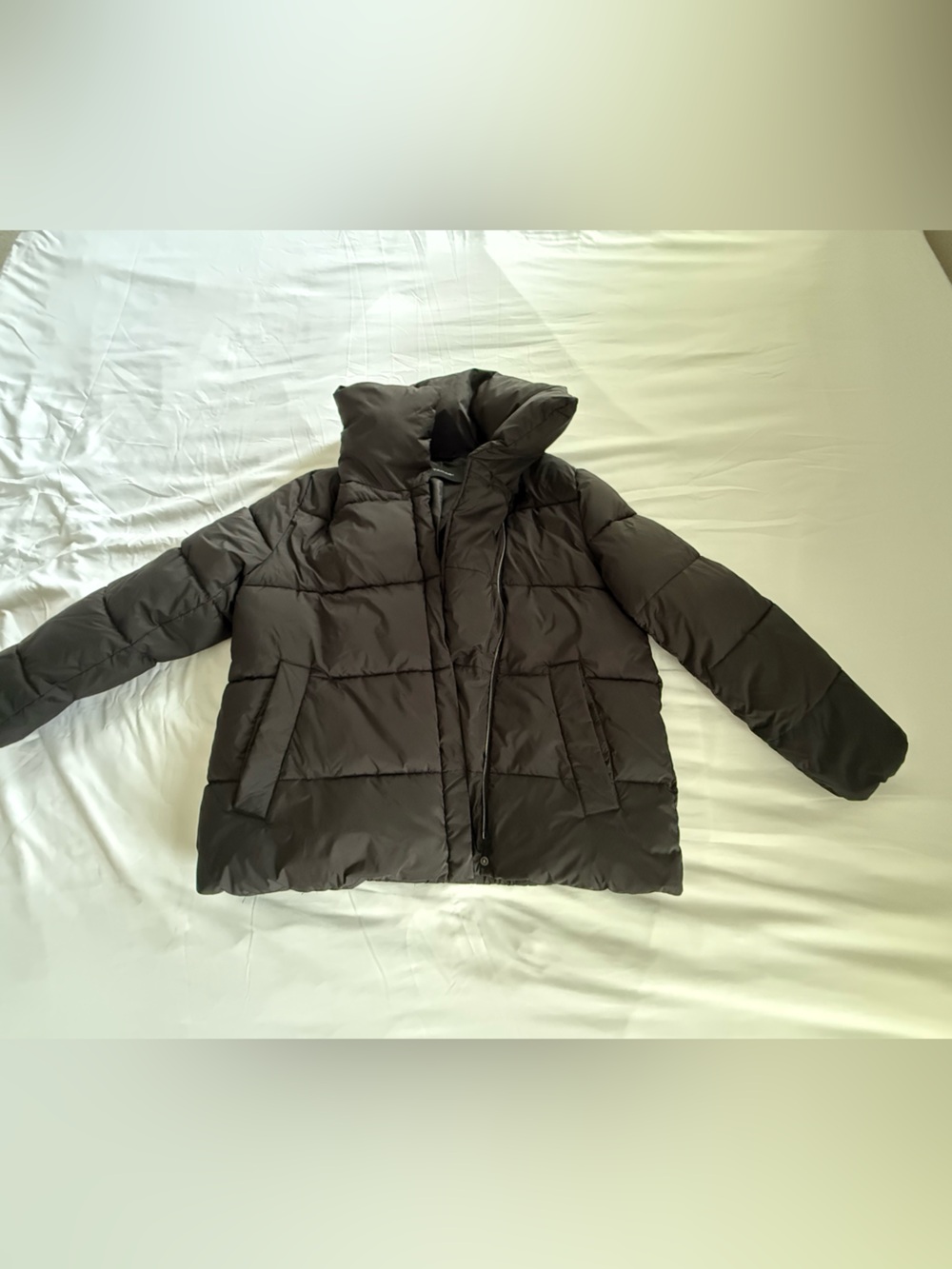 Tahari Women's Black Puffer Coat with Hood